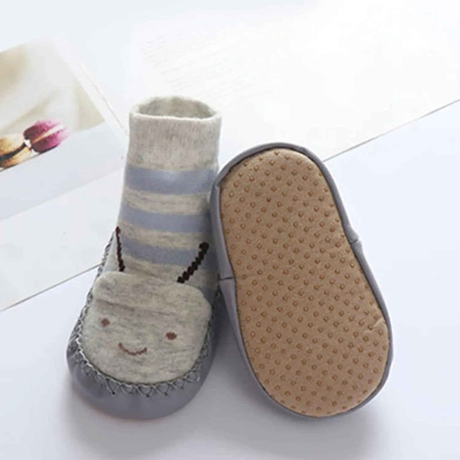 Autumn and Winter Cute Children Toddler Shoes Boys and Girls Flat Bottom Non Slip Comfortable Cartoon Socks Shoes