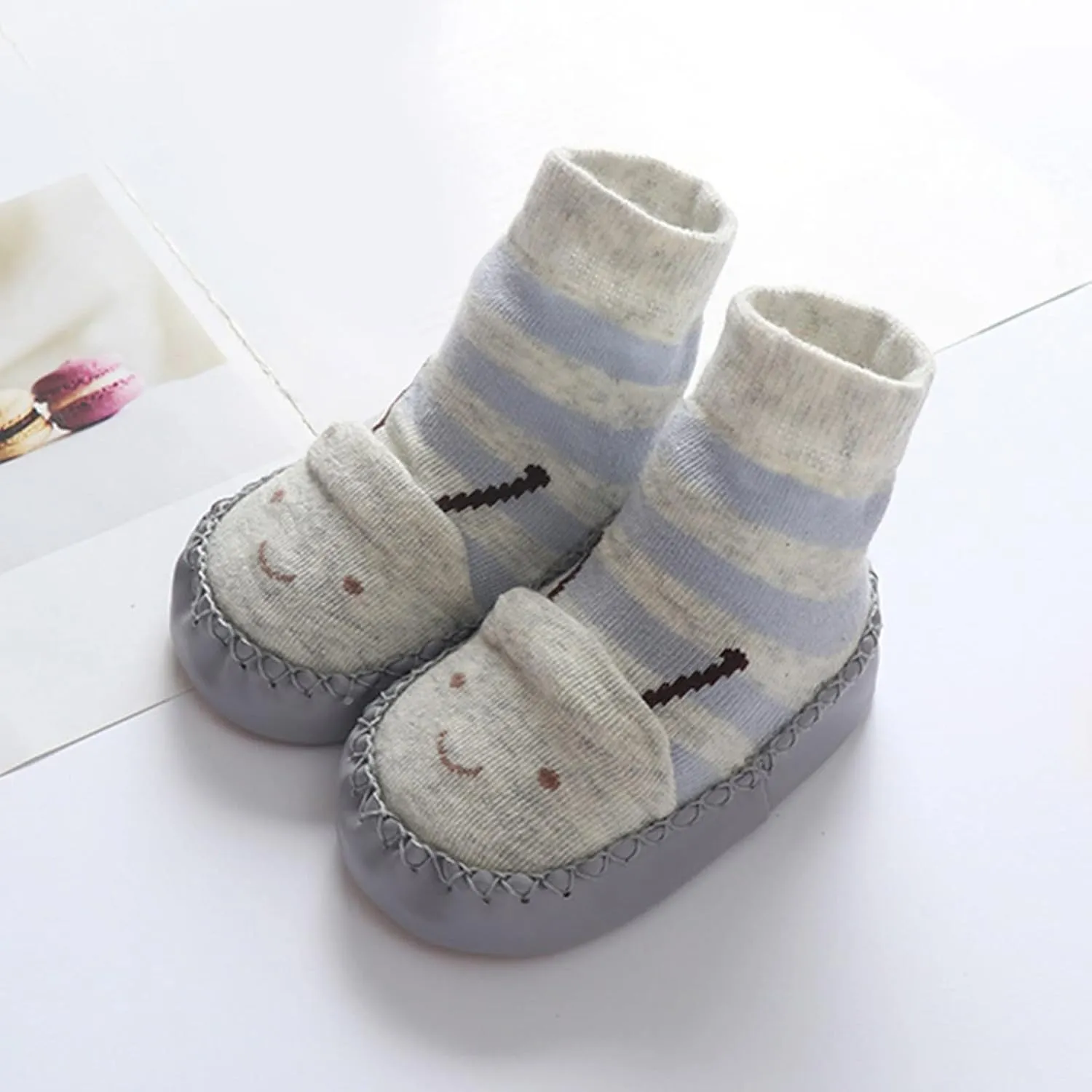 Autumn and Winter Cute Children Toddler Shoes Boys and Girls Flat Bottom Non Slip Comfortable Cartoon Socks Shoes