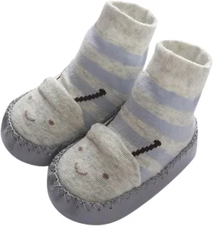 Autumn and Winter Cute Children Toddler Shoes Boys and Girls Flat Bottom Non Slip Comfortable Cartoon Socks Shoes