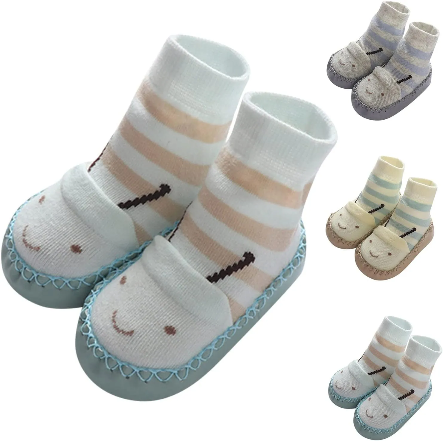 Autumn and Winter Cute Children Toddler Shoes Boys and Girls Flat Bottom Non Slip Comfortable Cartoon Socks Shoes