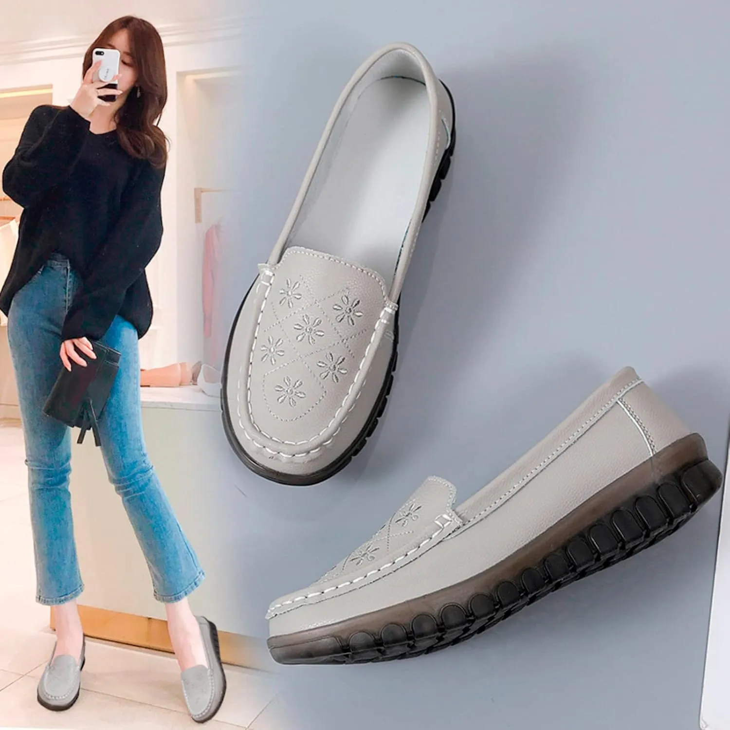 Barefoot Shoes Women Fashion Sneakers for Women 2024 Black Loafers Women Closed Head Cute Cozy Christmas Running Shoes Women Wide Toe Box Trendy Casual