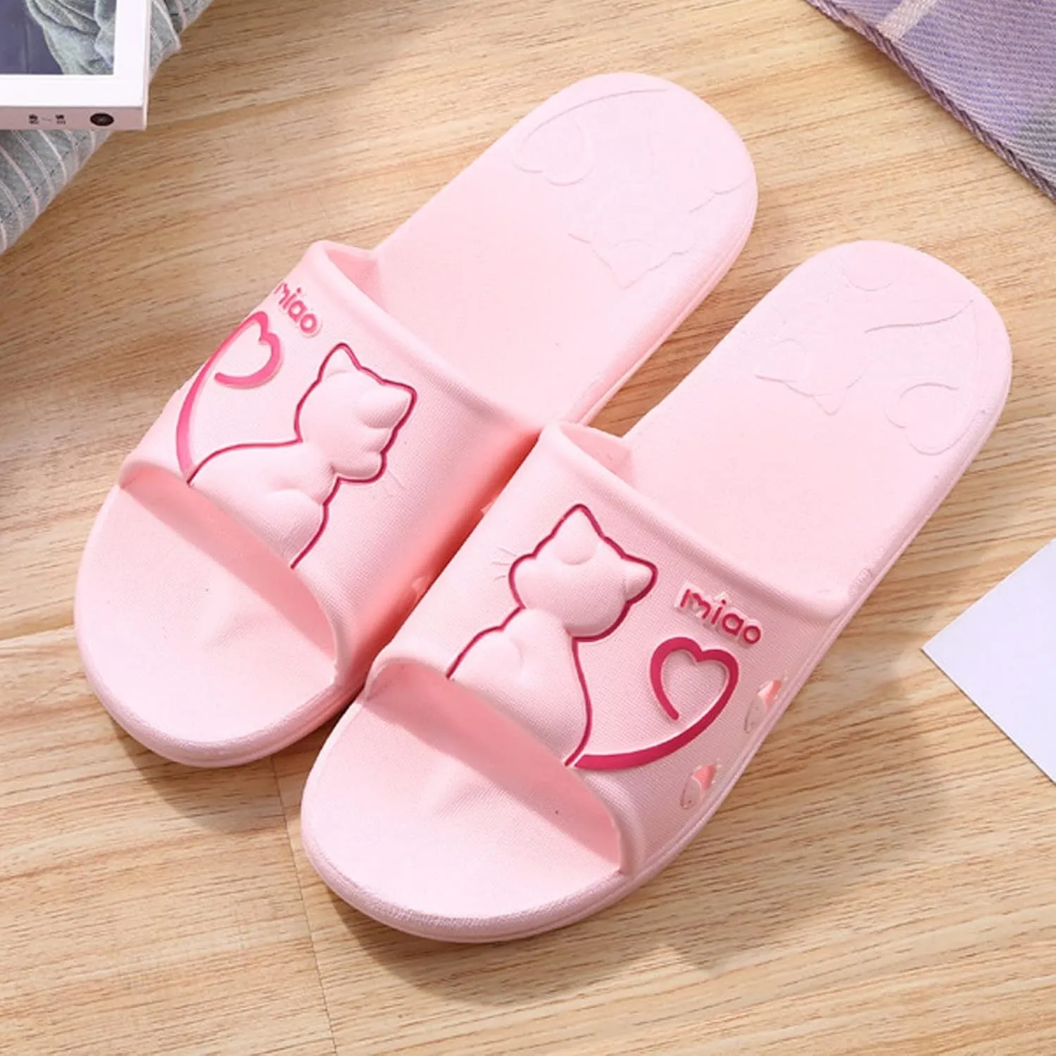 Bath Slippers Women and Men Indoor Slipper Womens Cloud Slides Pillow Slippers Dry Quickly Drainage Hole Non Slip
