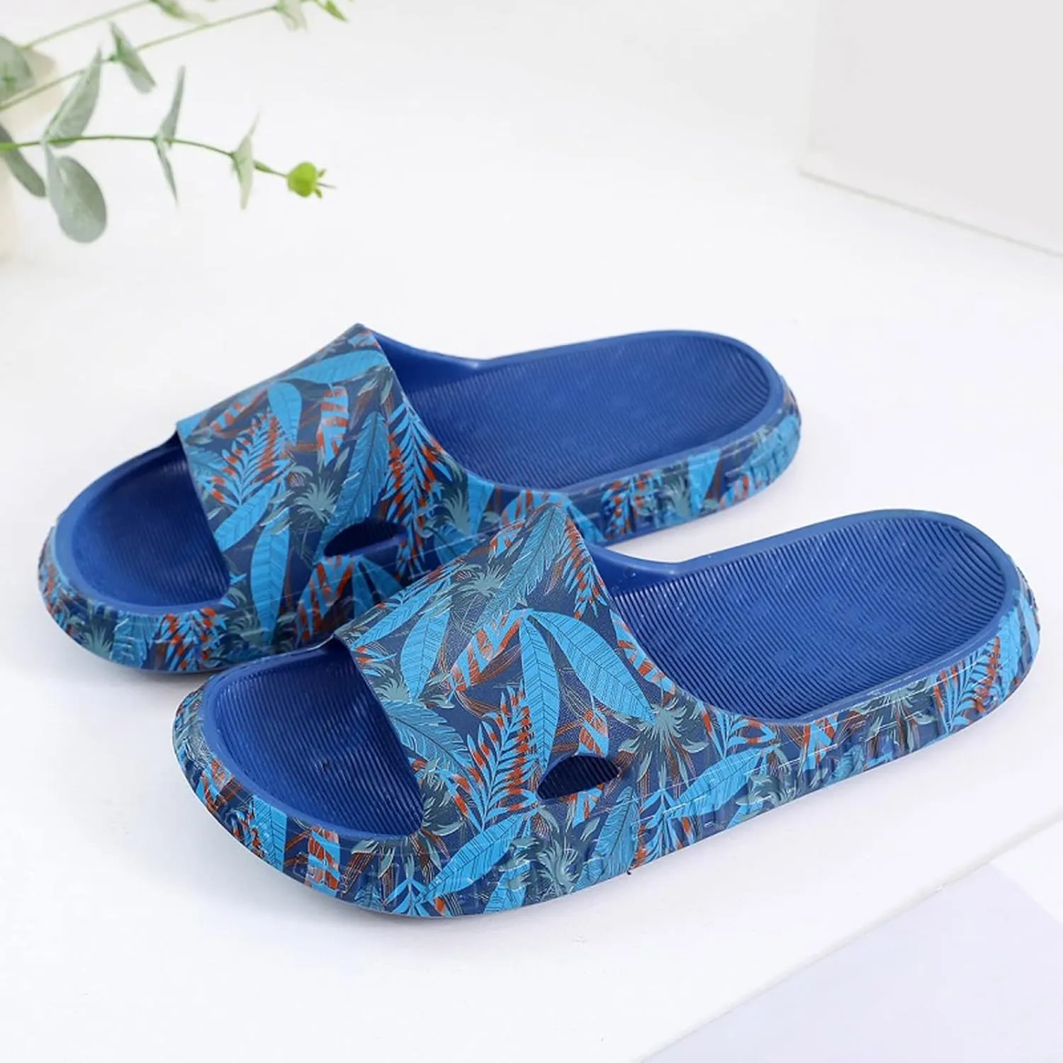Bathroom Slippers Travel Slippers for Women Foldable with Drainage Hole Water Shoe for Beach, Showers