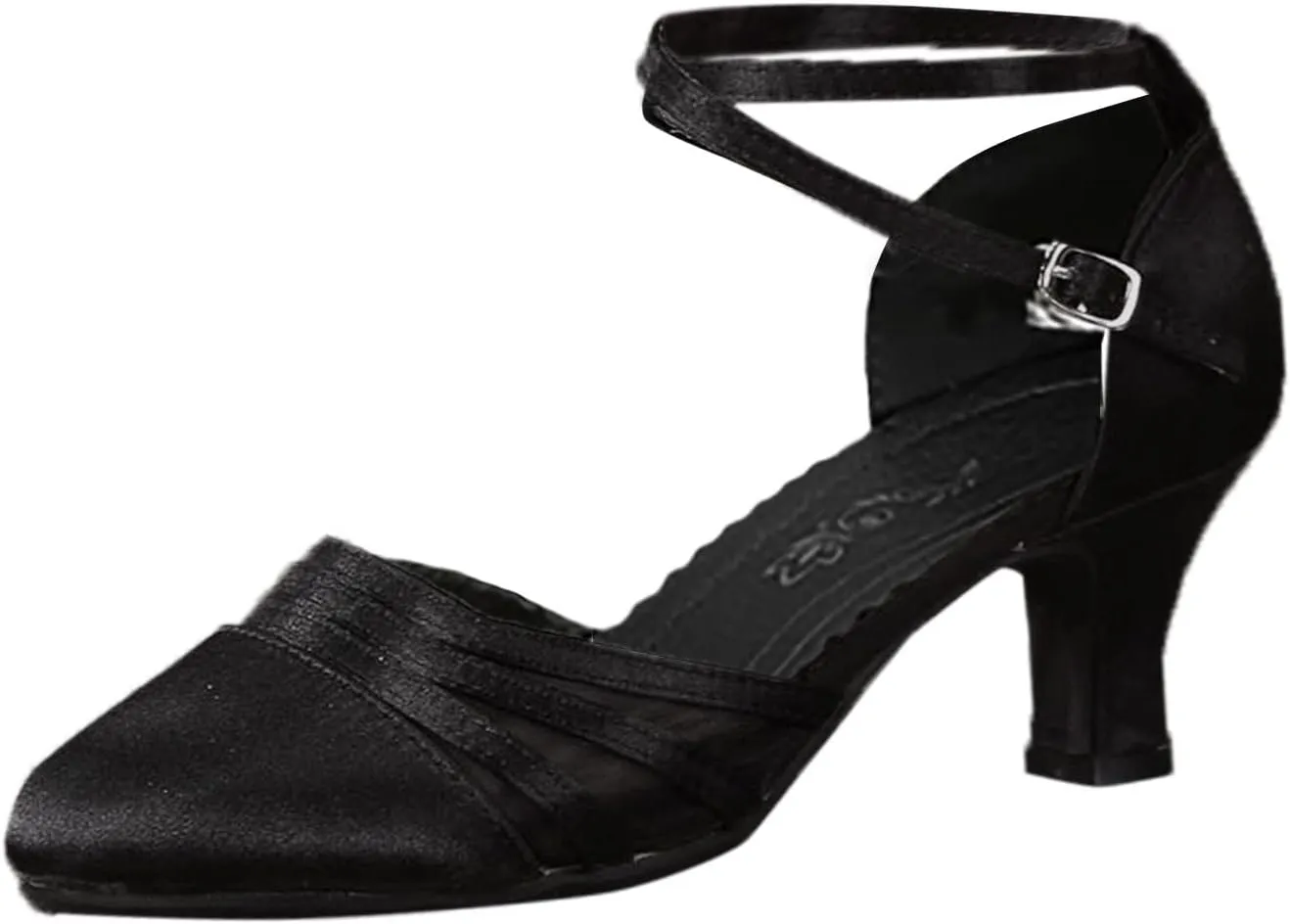 Block Heels for Women Latin Dance Shoes Chunky Heeled Ballroom Tango Strappy Heels Party Sequin Dance Shoes