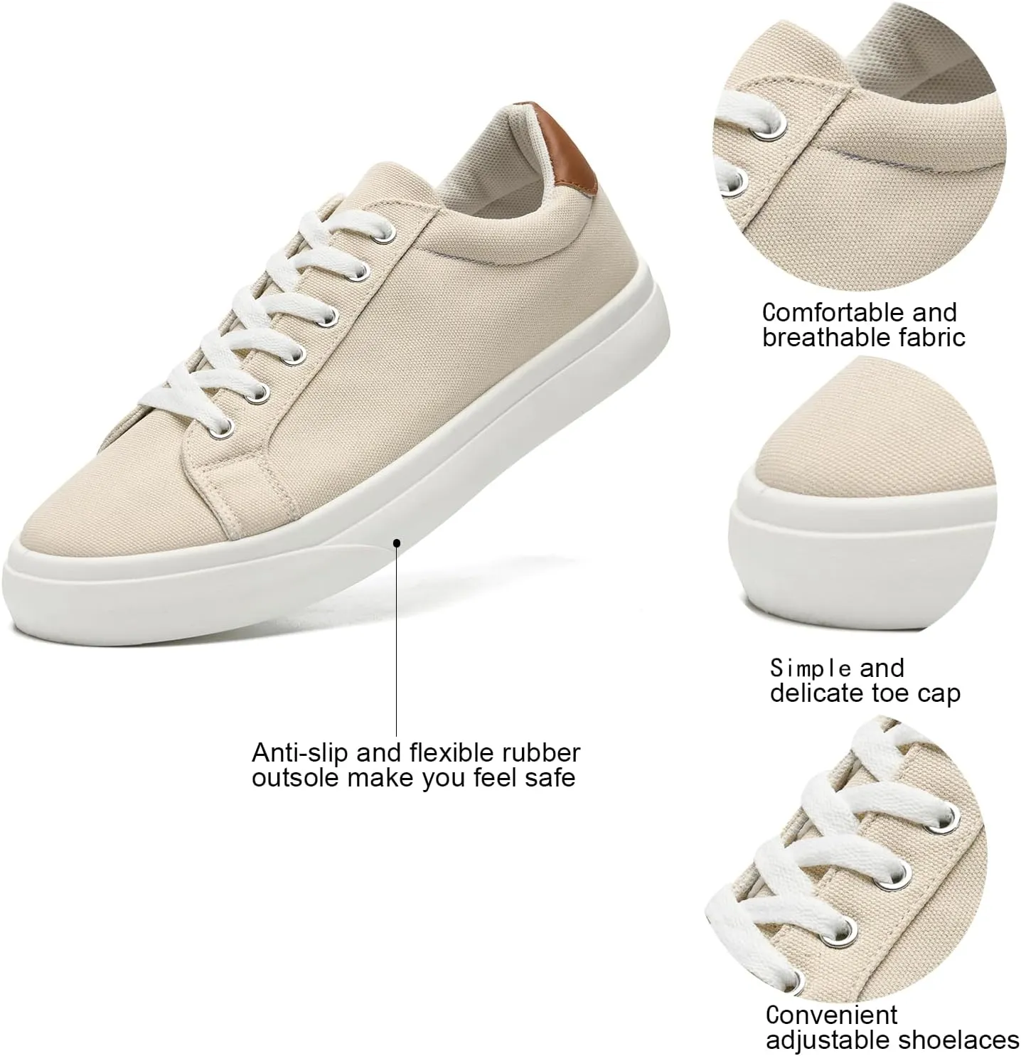 Canvas Shoes for Women and Men Low Top Lace Up Shoes Comfortable Tennis Shoes, Women's Fashion Sneakers Classic Casual Shoes