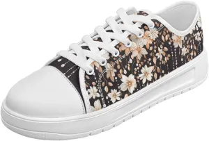 Canvas Shoes for Women Low Top Lace Up Tennis Shoes Girls Fashion Comfortable Sneakers Classic Casual Sneakers