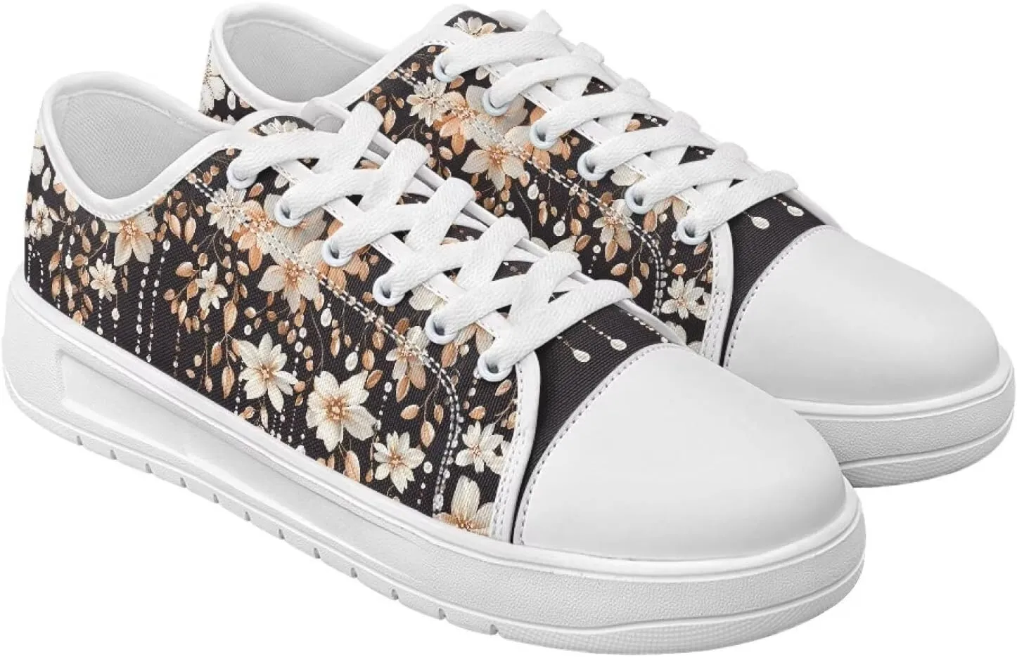 Canvas Shoes for Women Low Top Lace Up Tennis Shoes Girls Fashion Comfortable Sneakers Classic Casual Sneakers