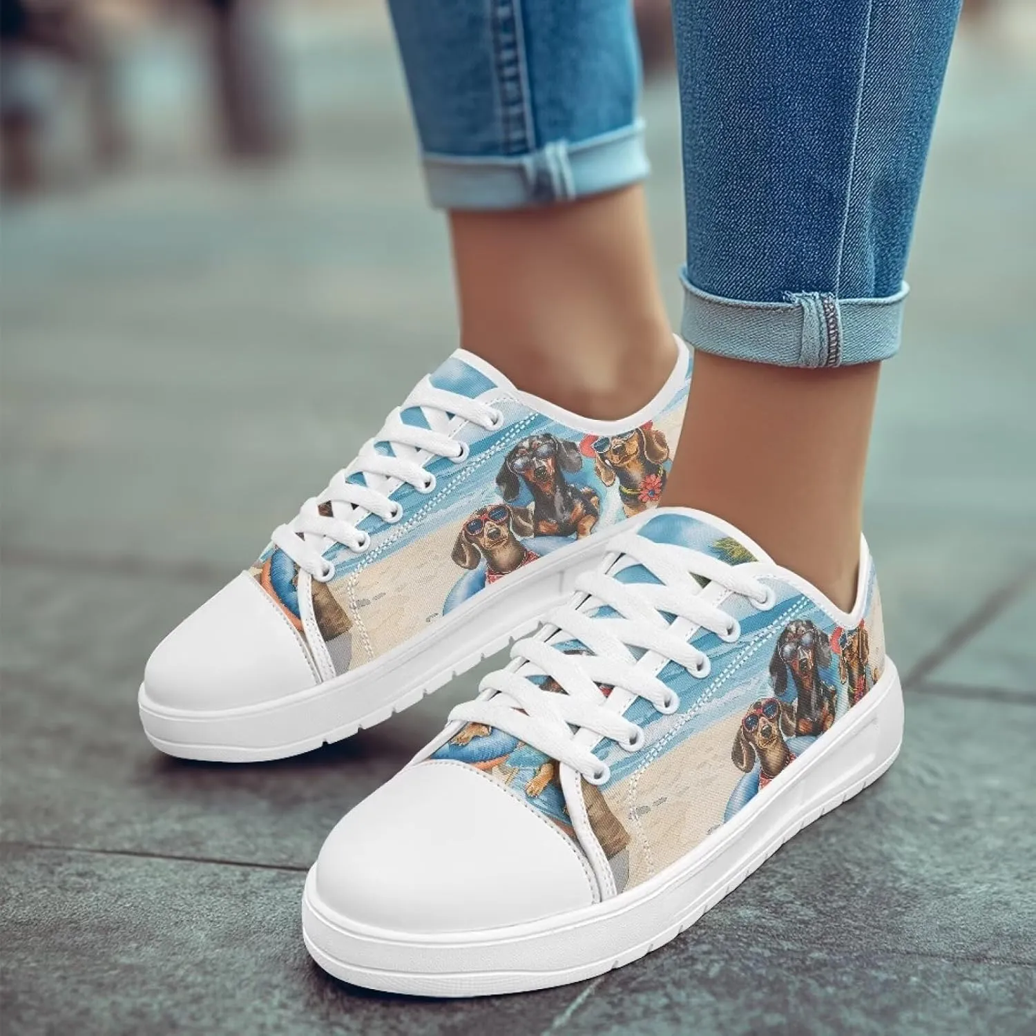 Canvas Shoes for Women Low Top Sneakers Girls Fashion Shoes Classic Comfortable Tennis Lace up Canvas Sneakers