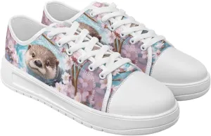 Canvas Shoes for Women Low Top Sneakers Girls Fashion Shoes Classic Comfortable Tennis Lace up Canvas Sneakers