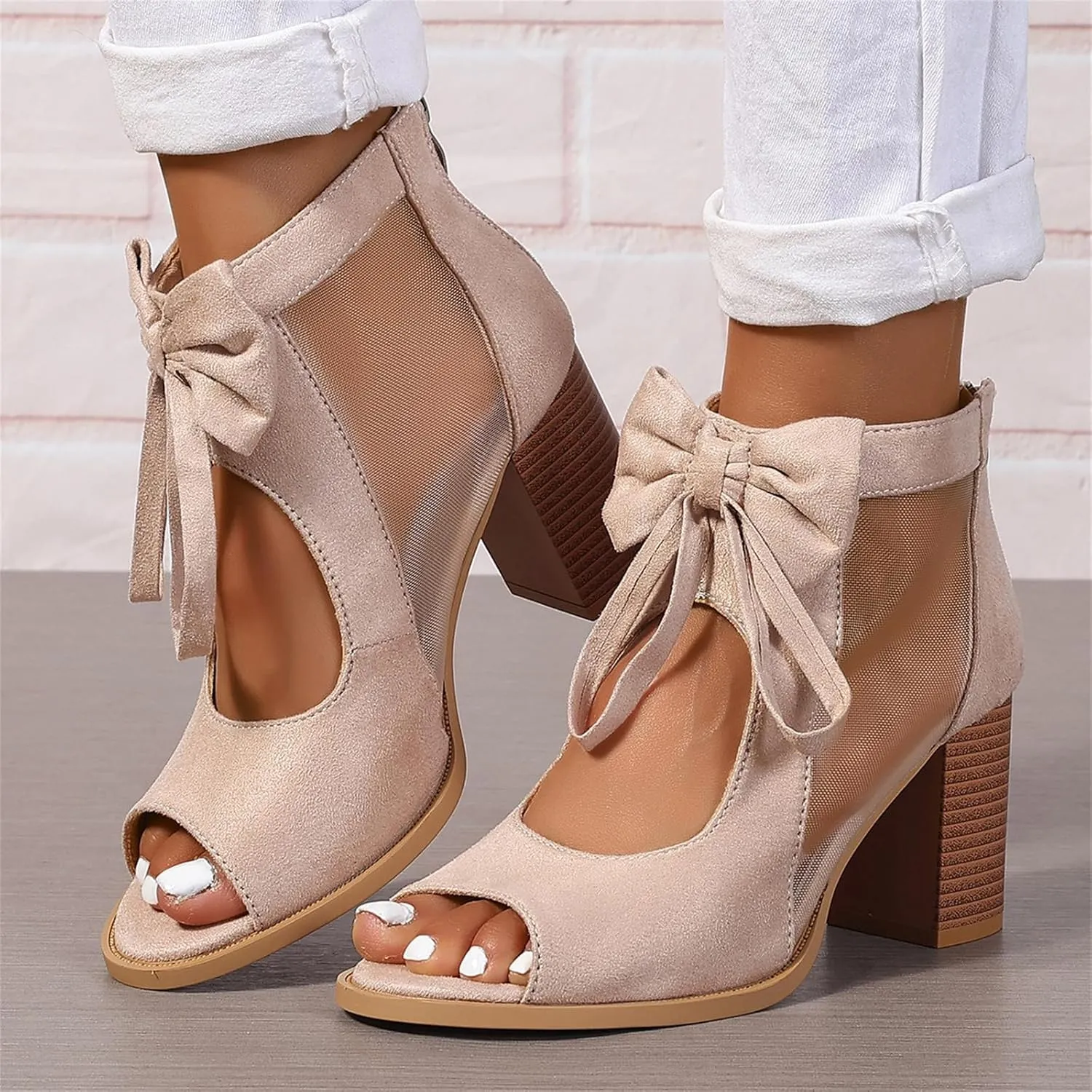 Chunky Heels For Women Wedding Low Block Heels Ankle Strap Dress Pump Shoes Open Toe Comfortable Party Heeled Sandals