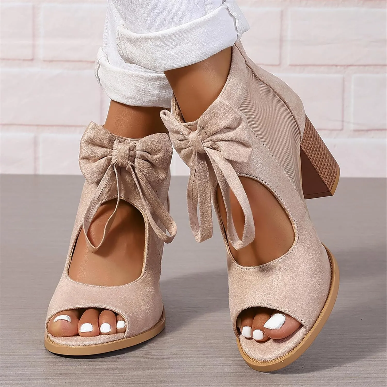 Chunky Heels For Women Wedding Low Block Heels Ankle Strap Dress Pump Shoes Open Toe Comfortable Party Heeled Sandals