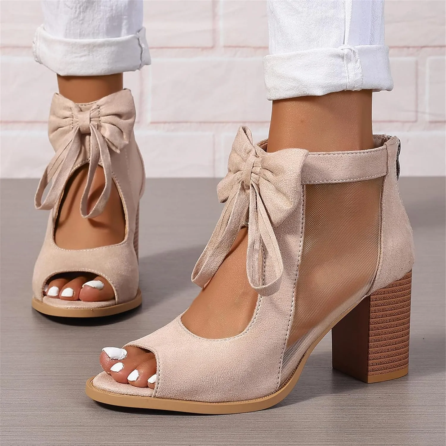 Chunky Heels For Women Wedding Low Block Heels Ankle Strap Dress Pump Shoes Open Toe Comfortable Party Heeled Sandals