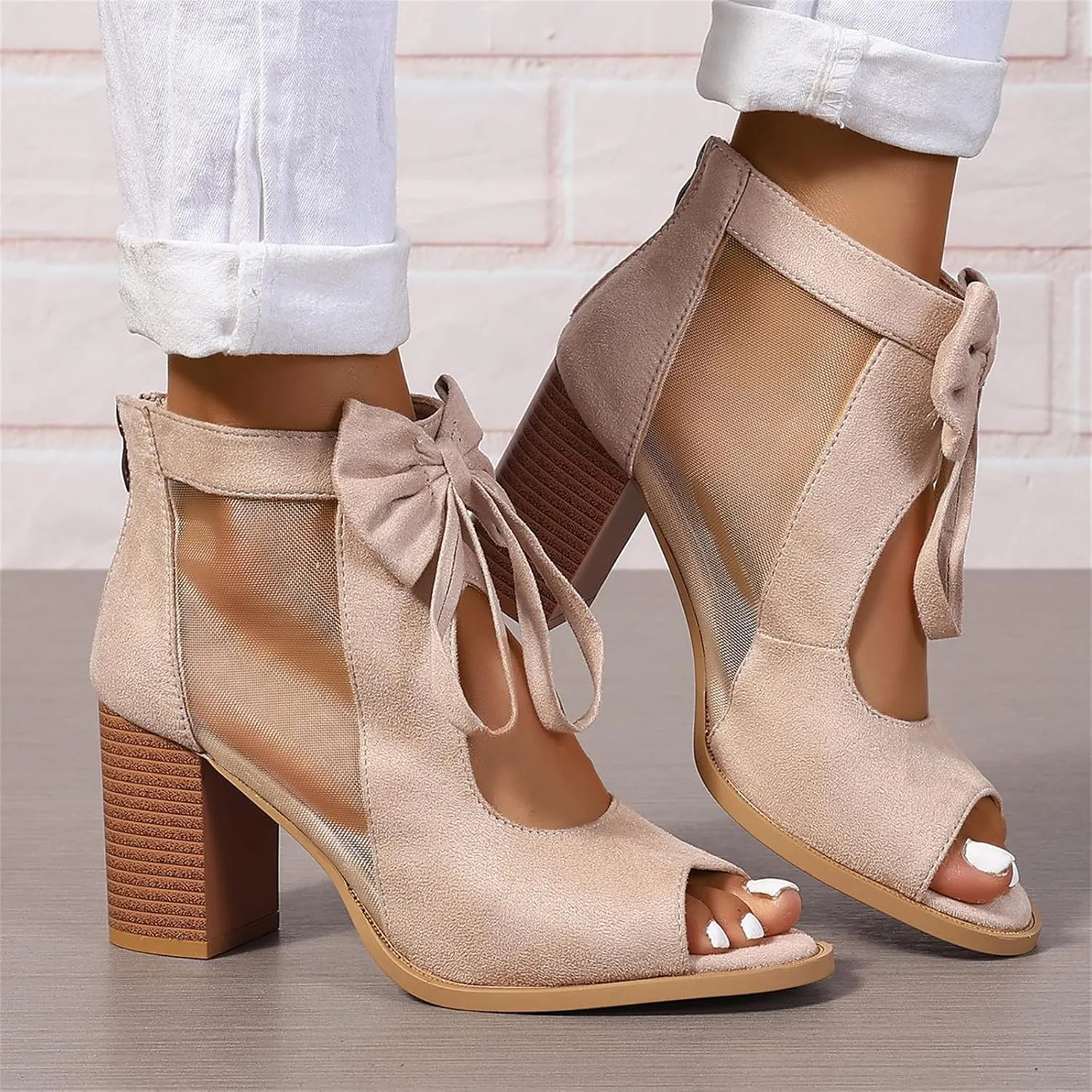 Chunky Heels For Women Wedding Low Block Heels Ankle Strap Dress Pump Shoes Open Toe Comfortable Party Heeled Sandals