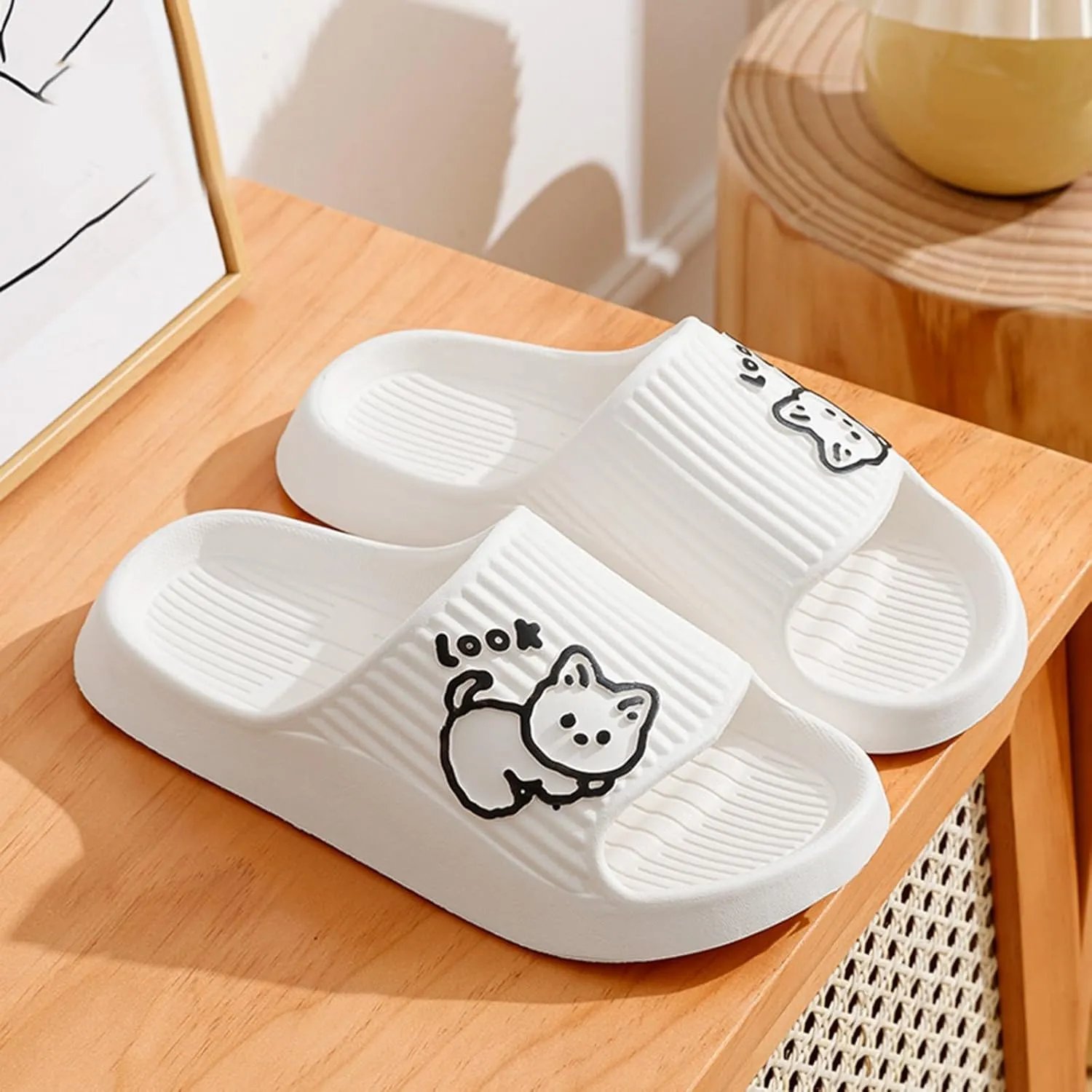 Cloud Slides Men Non Slip Quick Drying Shower Slides Swimming Beach Indoor and Outdoor for Men