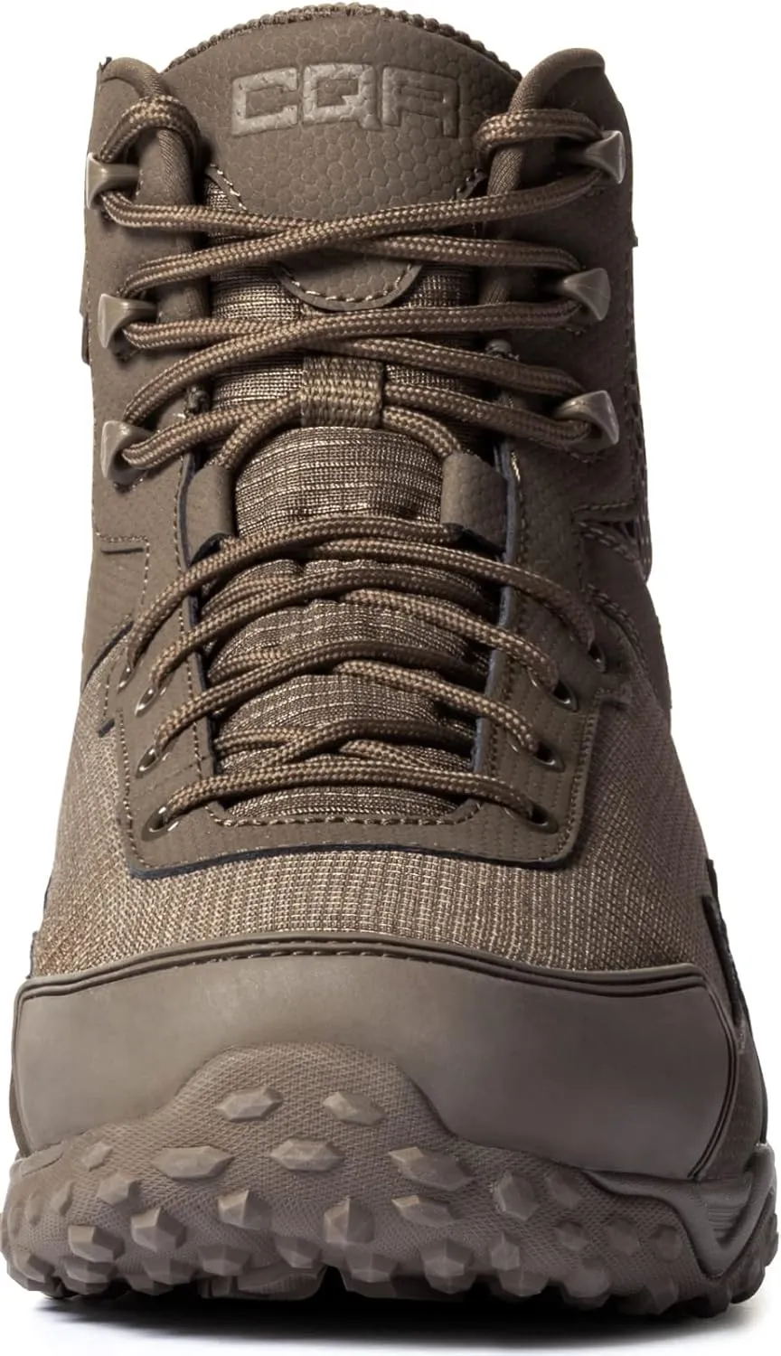 CQR Men's Military Tactical Boots, Lightweight 6 Inches Combat Boots, Durable EDC Outdoor Work Boots