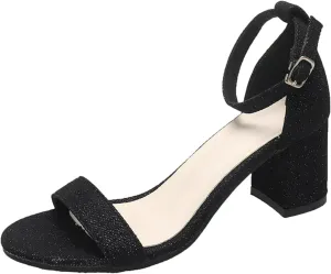 Dress Shoes for Women Low Heel Sandals Block Wedding Shoes Open Toe Bride Heels Ladies Prom Shoe Comfort Pump Shoe