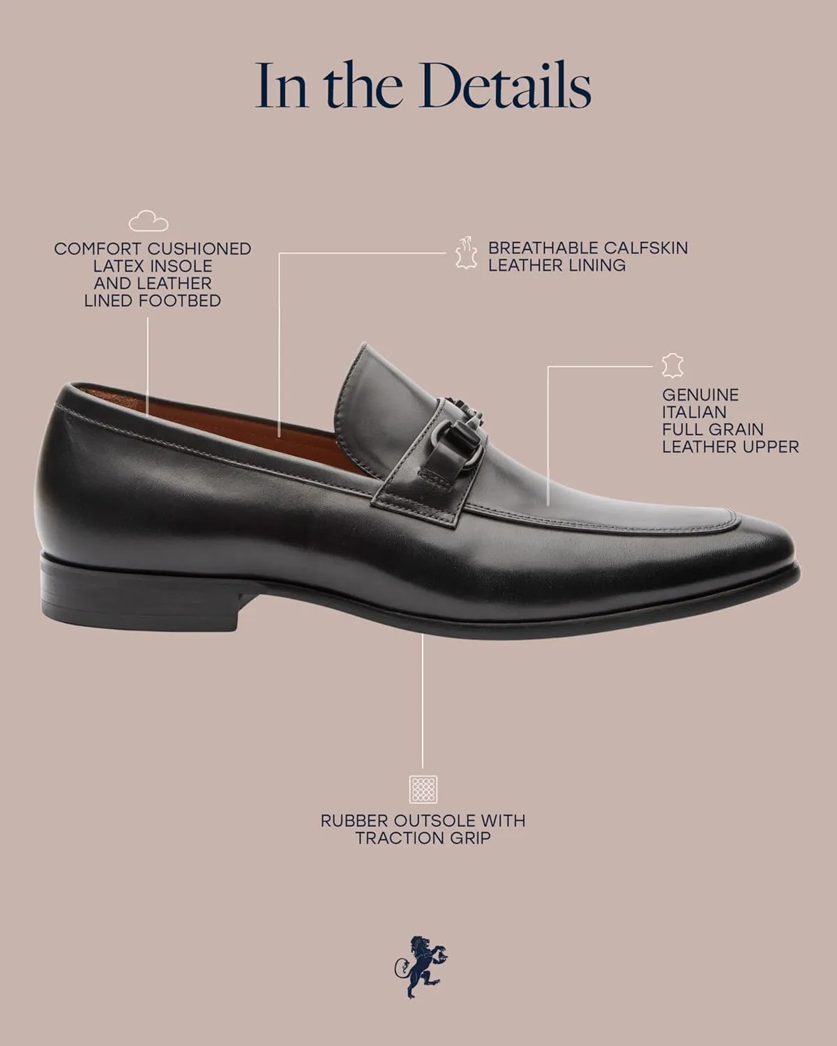 Dunross & Sons Mens Shoes. Dress Leather Shoes, Leather Bit Loafer. Grayson Versatile Slip-On with Leather Lining and Ortholite Comfort Insoles.