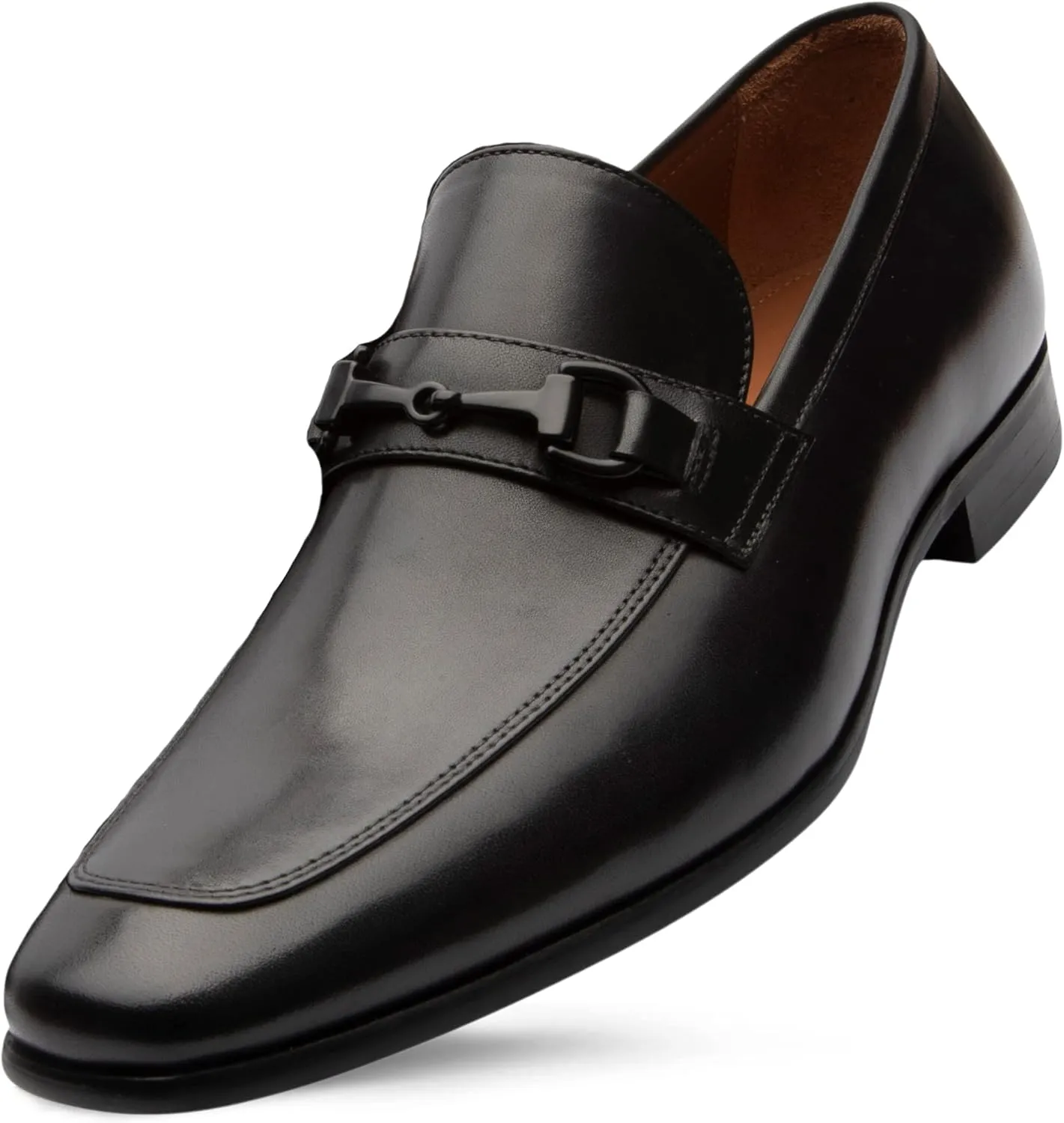 Dunross & Sons Mens Shoes. Dress Leather Shoes, Leather Bit Loafer. Grayson Versatile Slip-On with Leather Lining and Ortholite Comfort Insoles.