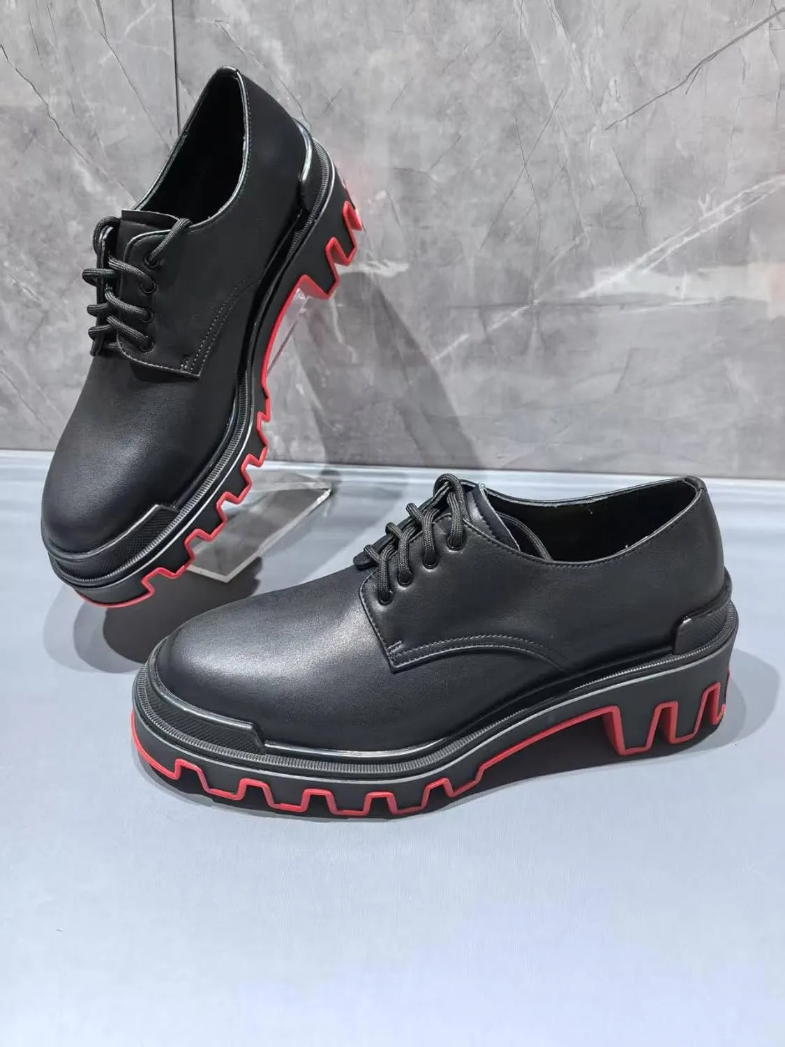 Genuine Leather Derby Fashion Formal Tuxedo Walking Shoes Gentleman Wedding Business Work Office Outdoor Party Casual Shoes Formal Sneakers