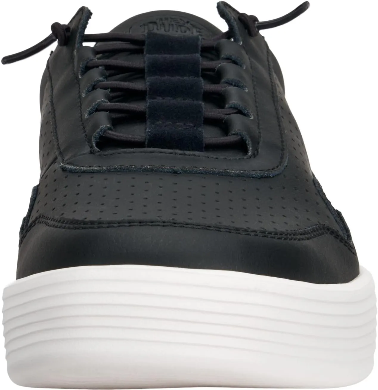 Hudson Leather - Black/White