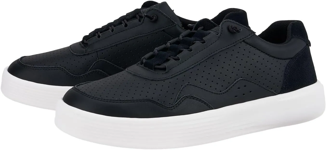 Hudson Leather - Black/White