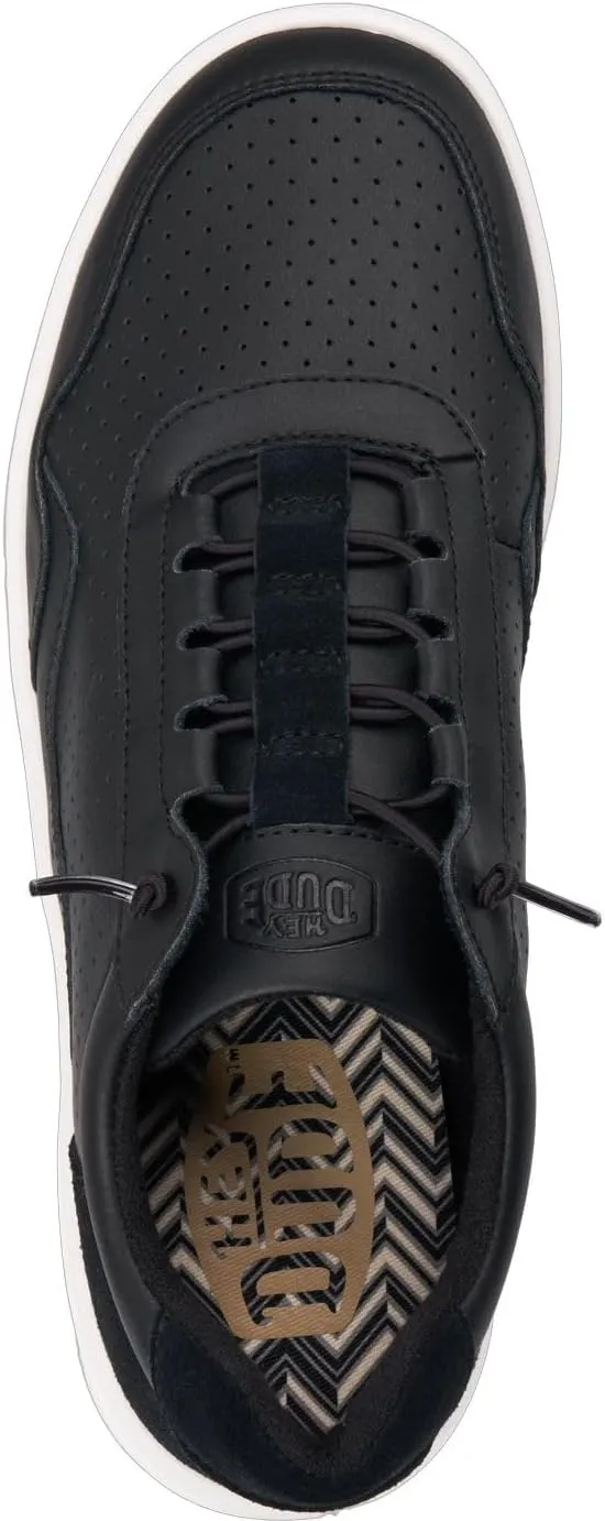 Hudson Leather - Black/White