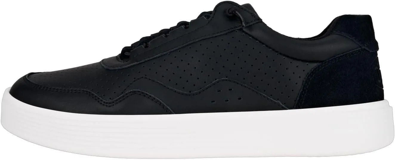 Hudson Leather - Black/White