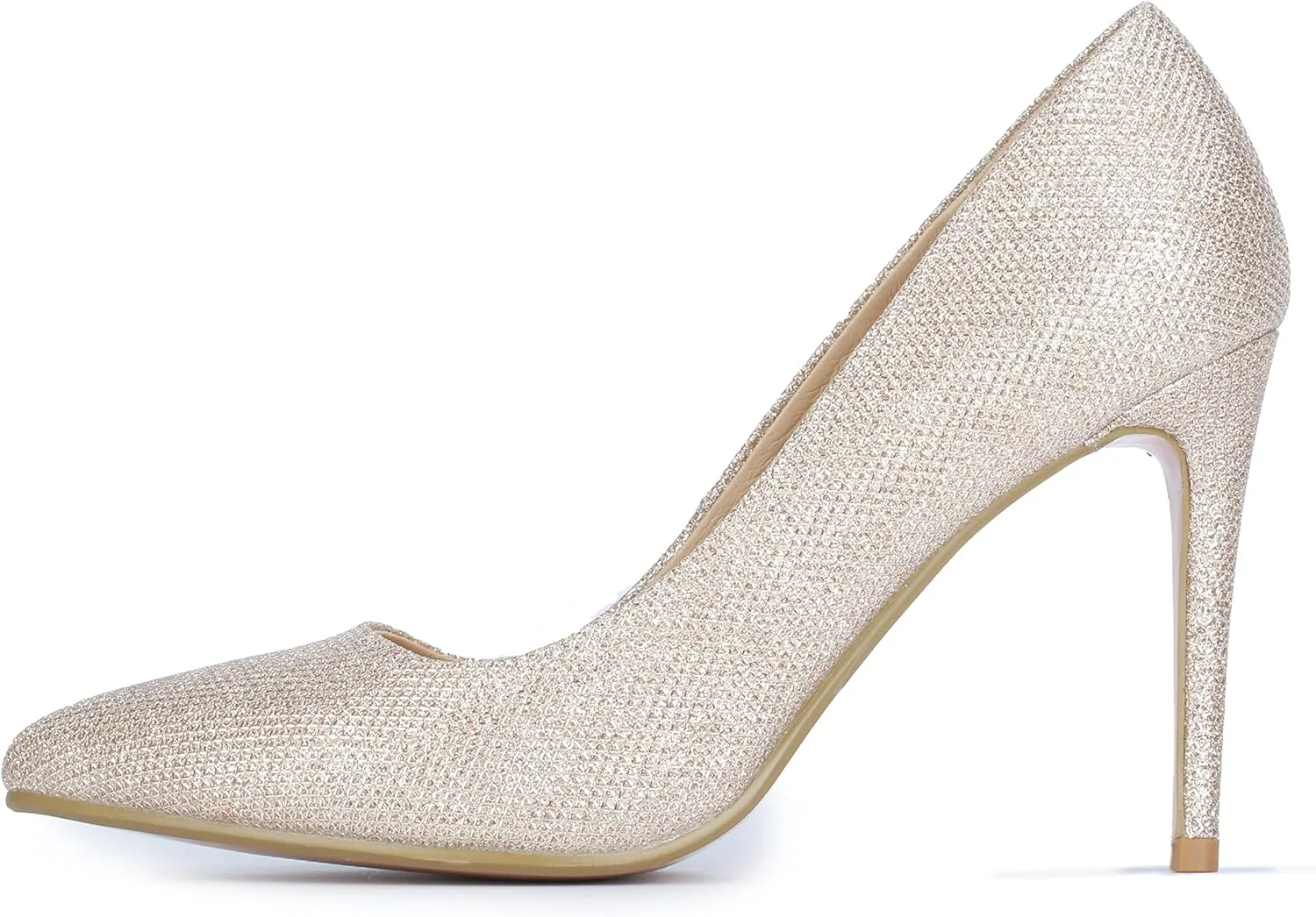 IDIFU Women's IN4 Classic Pointed Toe High Heels Pumps Wedding Dress Office Shoes