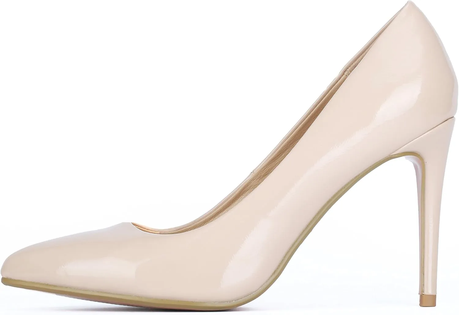 IDIFU Women's IN4 Classic Pointed Toe High Heels Pumps Wedding Dress Office Shoes