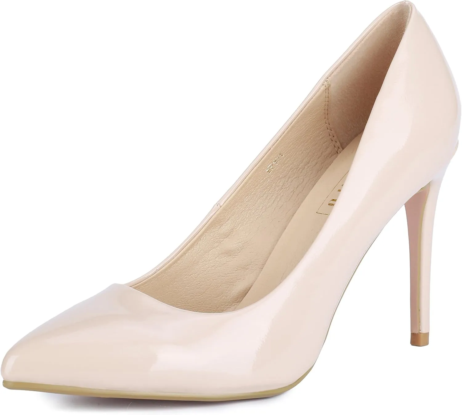 IDIFU Women's IN4 Classic Pointed Toe High Heels Pumps Wedding Dress Office Shoes