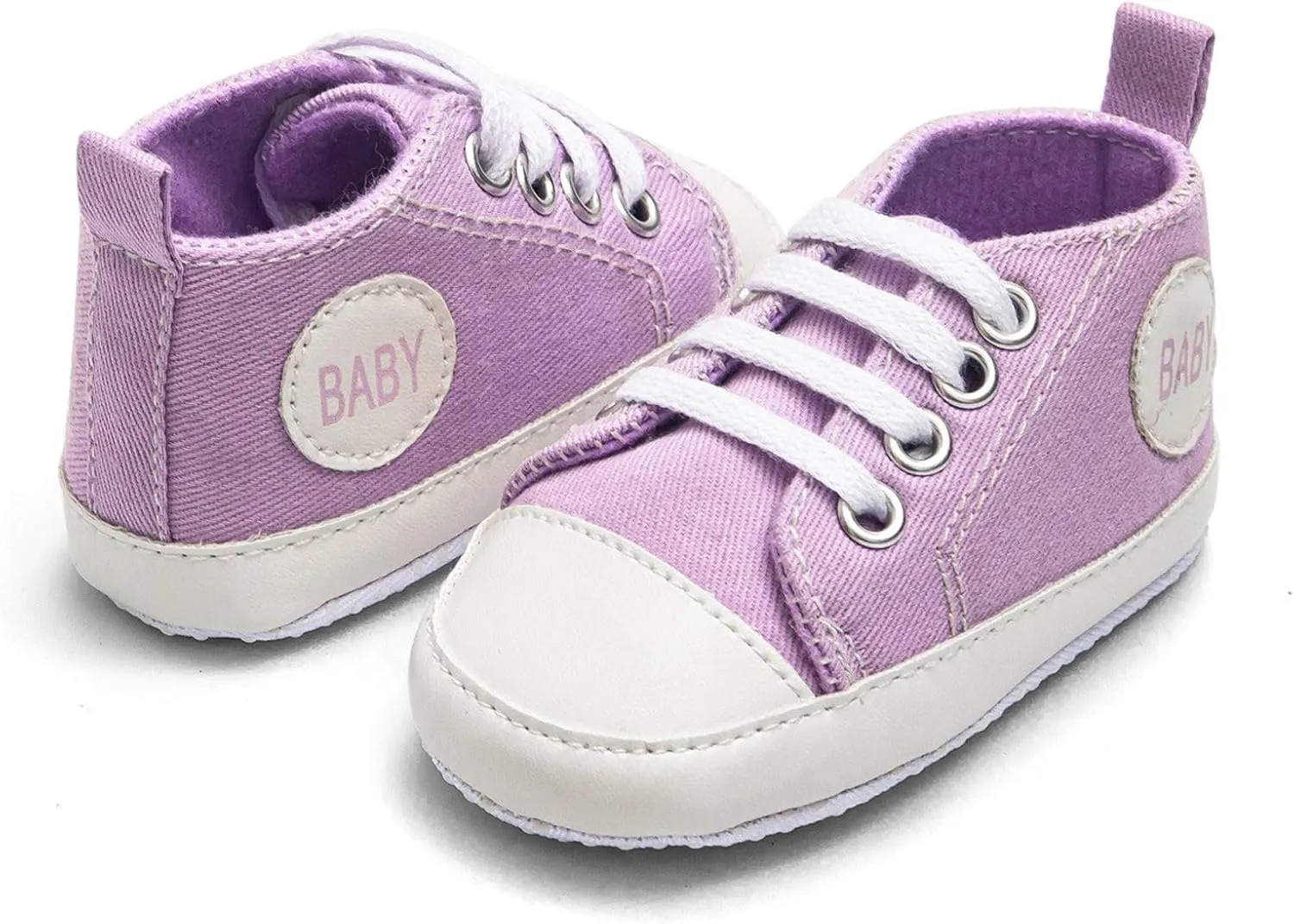 Infant Baby Girl Boy Canvas Shoes Soft Sole Shoes Ankle Sneaker Toddler Shoes First Indoor Outdoor Shoes