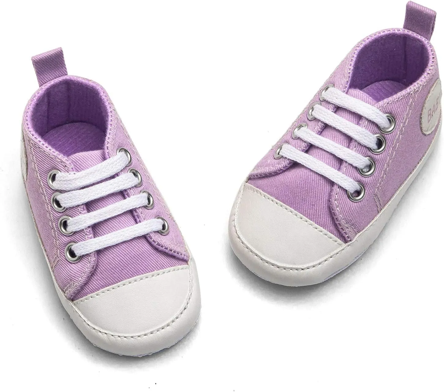 Infant Baby Girl Boy Canvas Shoes Soft Sole Shoes Ankle Sneaker Toddler Shoes First Indoor Outdoor Shoes