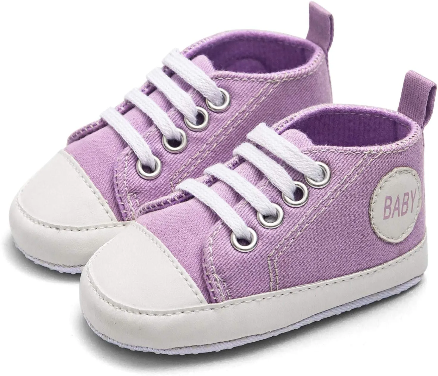 Infant Baby Girl Boy Canvas Shoes Soft Sole Shoes Ankle Sneaker Toddler Shoes First Indoor Outdoor Shoes