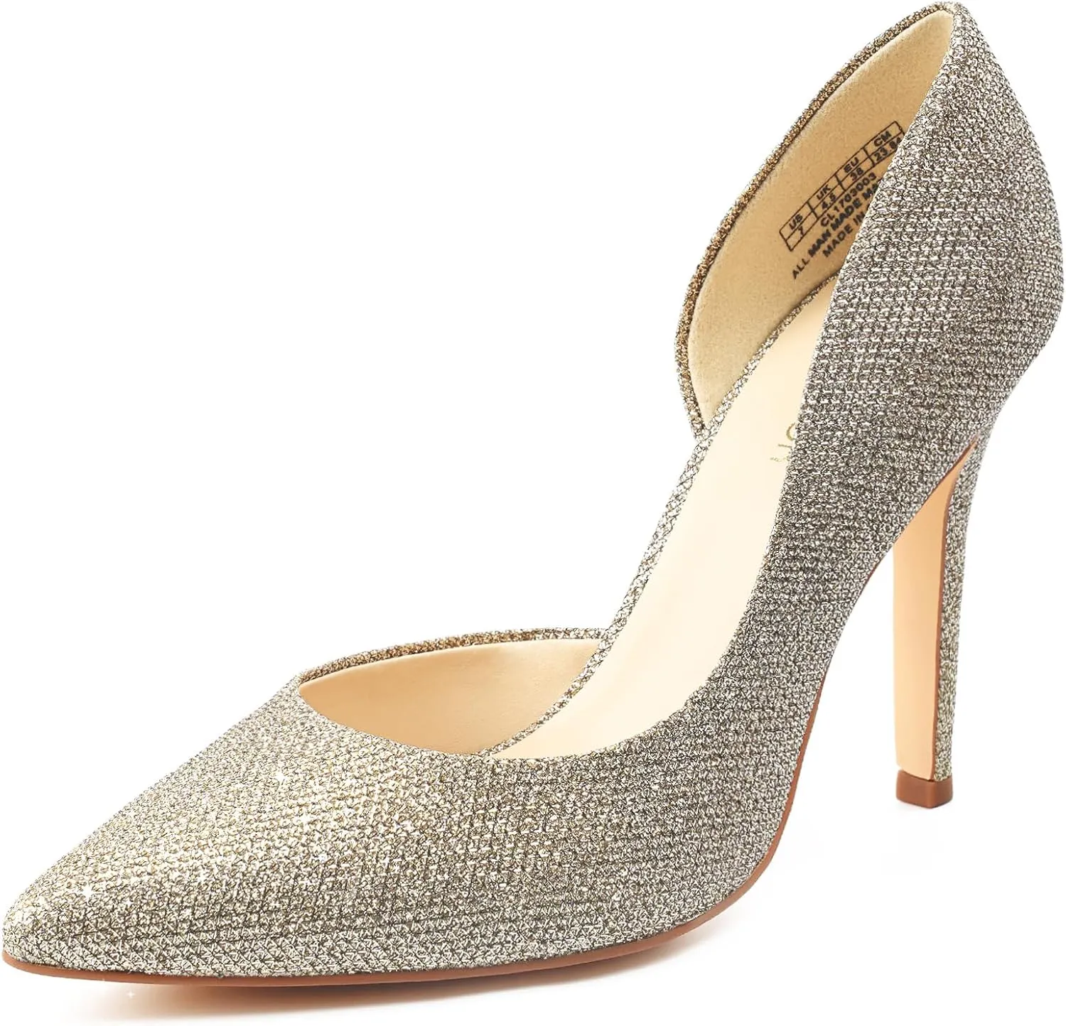 JENN ARDOR Stiletto High Heel Shoes for Women: Pointed, Closed Toe Classic Slip On Dress Pumps