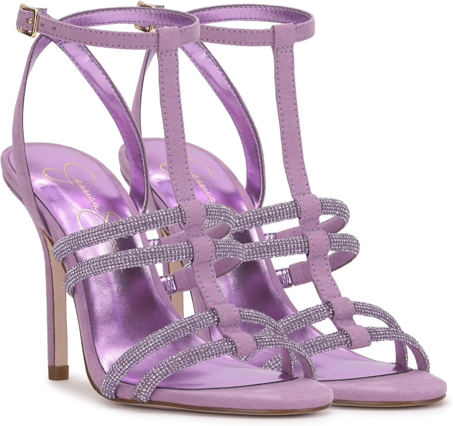 Jessica Simpson Womens Satin Adjustable Pumps