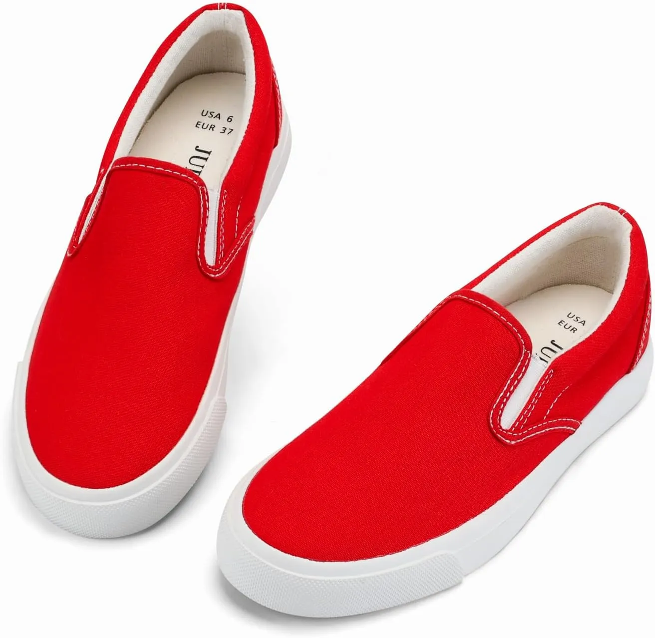JUDIS Womens Slip on Canvas Shoes Classic Sneakers Loafers Shoes Casual Fashion Shoes