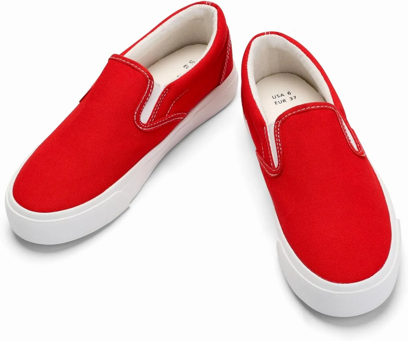 JUDIS Womens Slip on Canvas Shoes Classic Sneakers Loafers Shoes Casual Fashion Shoes