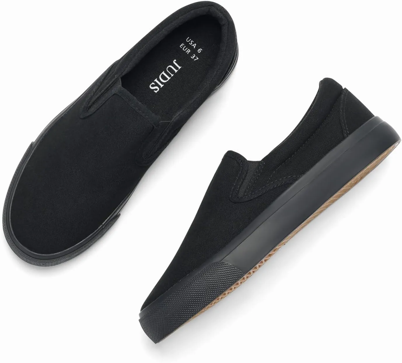 JUDIS Womens Slip on Canvas Shoes Classic Sneakers Loafers Shoes Casual Fashion Shoes