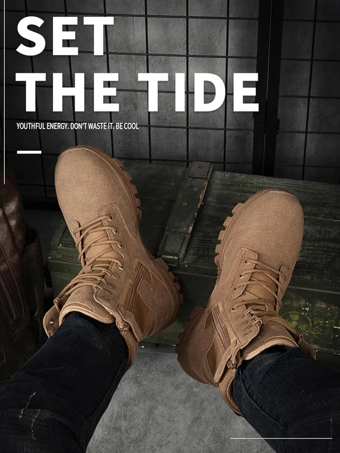 Kervaky Men's Tactical & Military Boots - Durable, Lightweight, Combat & Outdoor Boots