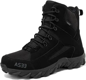 Kervaky Men's Tactical Boots - Military & Work - Durable & Lightweight - Beige