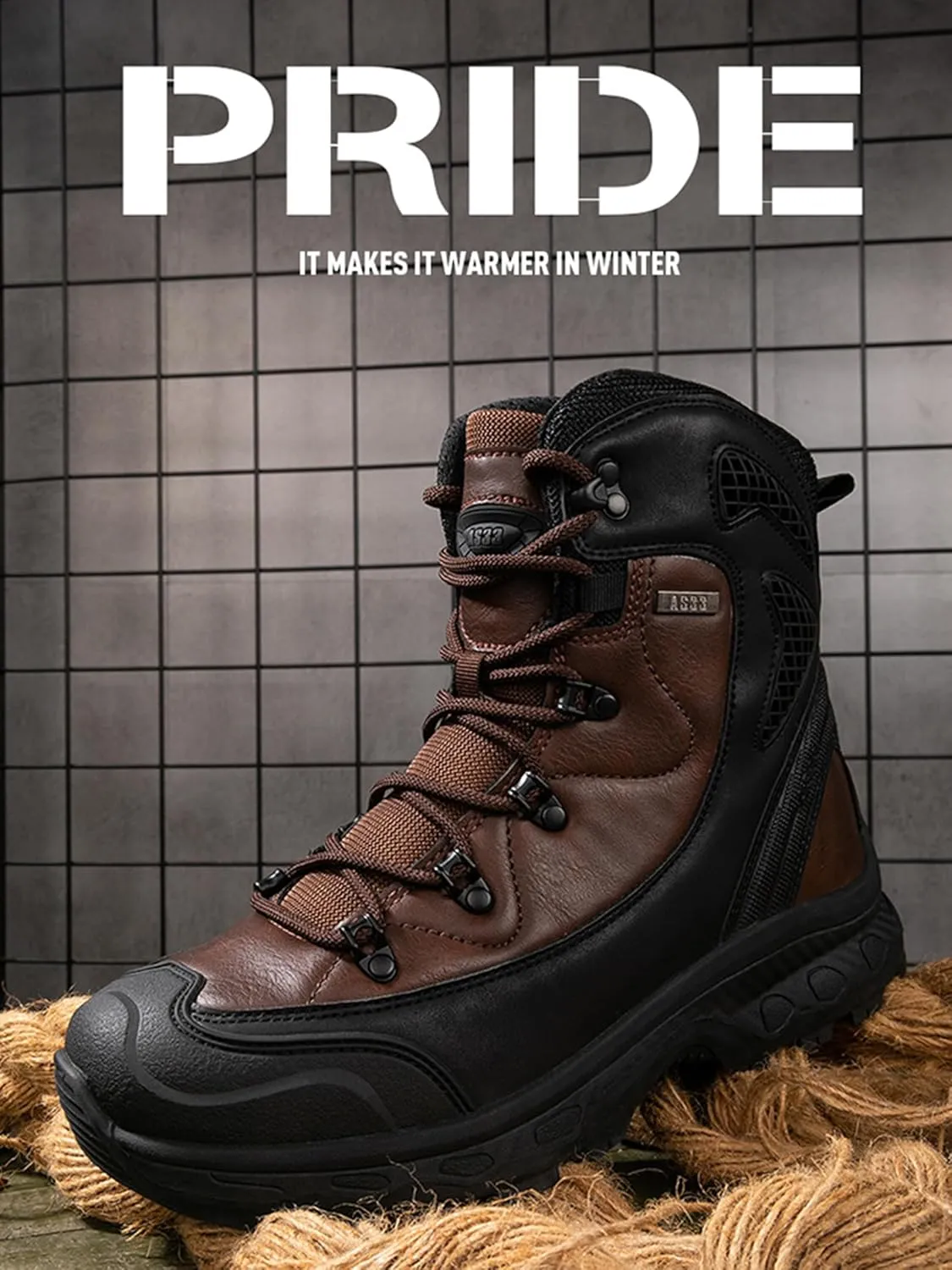 Kervaky Men's Tactical Boots - Military & Work Durable, Lightweight for Climbing, Combat & Outdoor Use