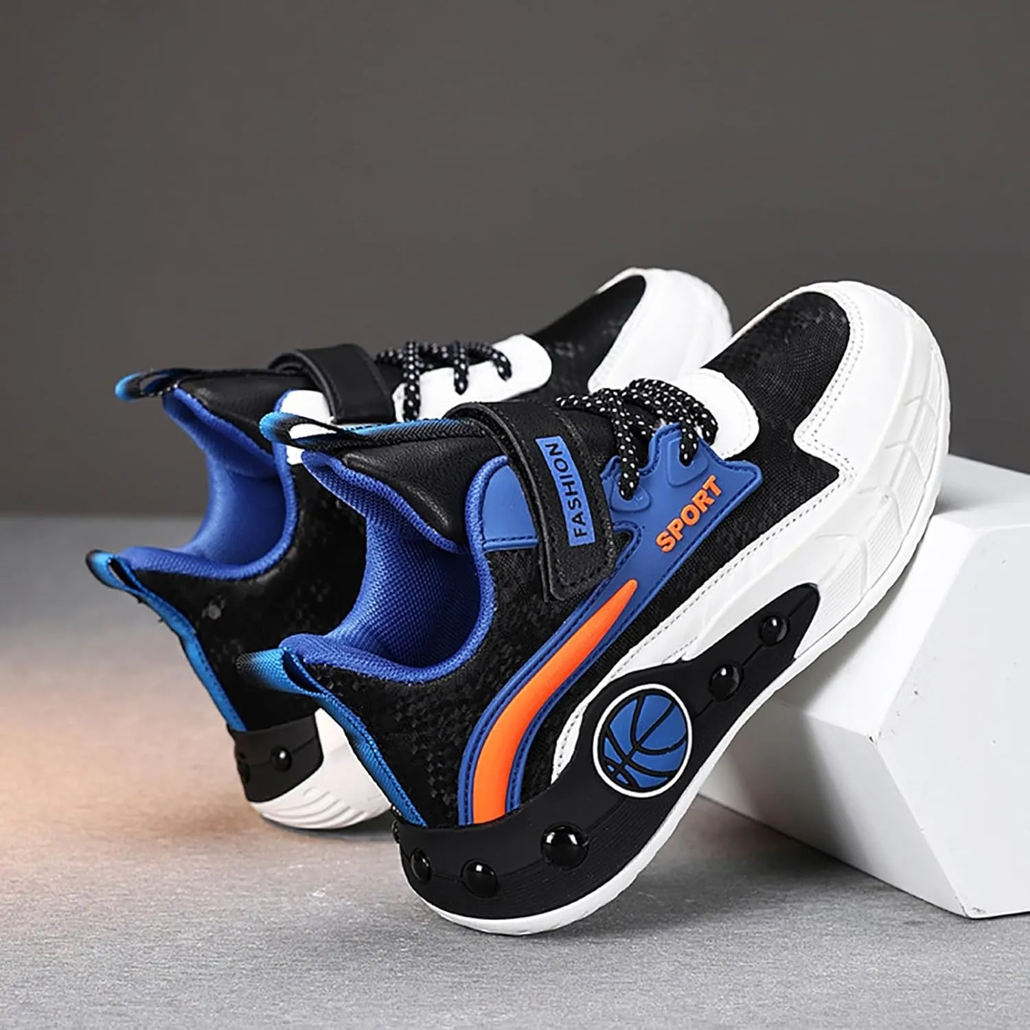 Kids Breathable Outdoor Hiking Sneakers Boys Girls Lightweight Athletic Basketball Running Sport Shoes for Girls Light