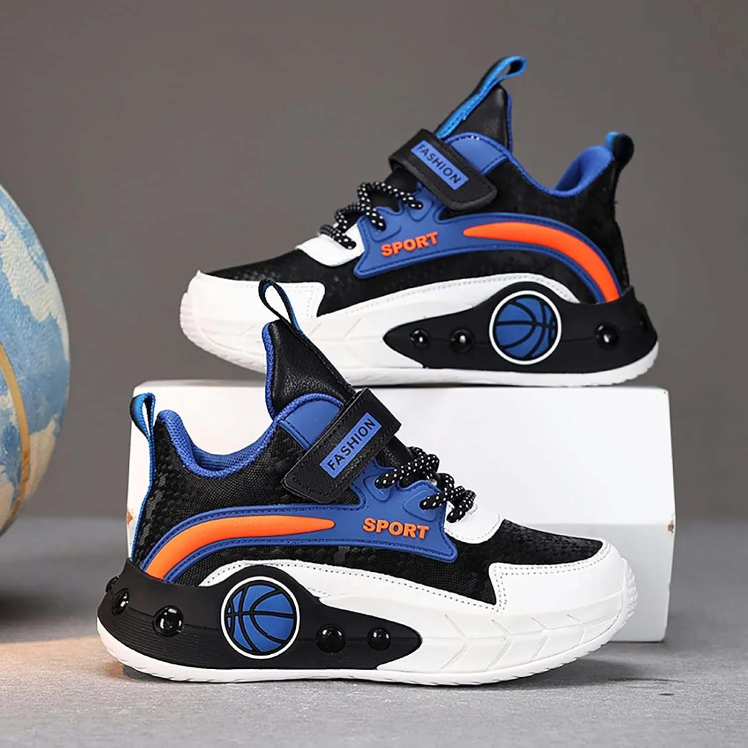Kids Breathable Outdoor Hiking Sneakers Boys Girls Lightweight Athletic Basketball Running Sport Shoes for Girls Light