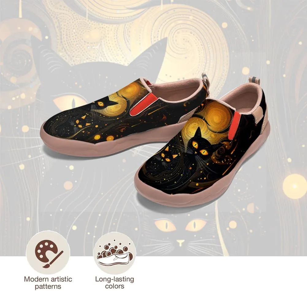 Kid's Light Slip-on Loafer Boy Girl Walking Shoes Halloween Theme Painted Art Sneakers