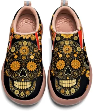 Kid's Light Slip-on Loafer Boy Girl Walking Shoes Halloween Theme Painted Art Sneakers