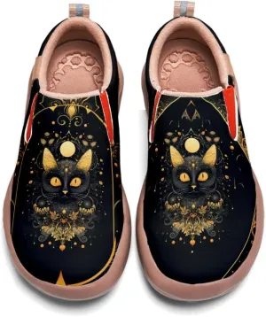 Kid's Light Slip-on Loafer Boy Girl Walking Shoes Halloween Theme Painted Art Sneakers
