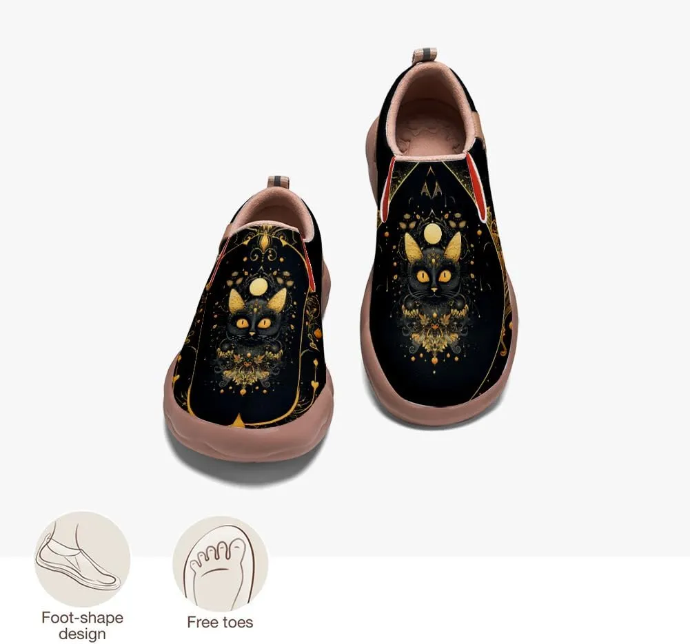 Kid's Light Slip-on Loafer Boy Girl Walking Shoes Halloween Theme Painted Art Sneakers