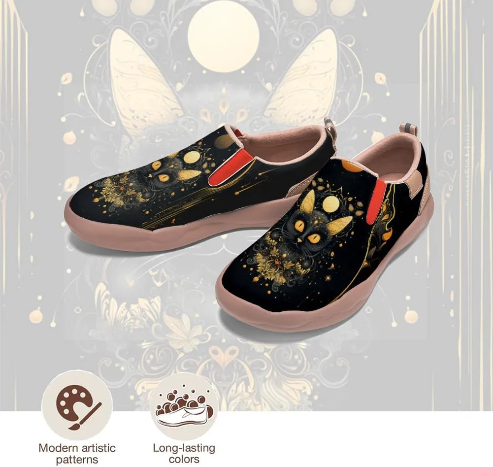 Kid's Light Slip-on Loafer Boy Girl Walking Shoes Halloween Theme Painted Art Sneakers