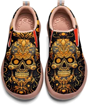 Kid's Light Slip-on Loafer Boy Girl Walking Shoes Halloween Theme Painted Art Sneakers