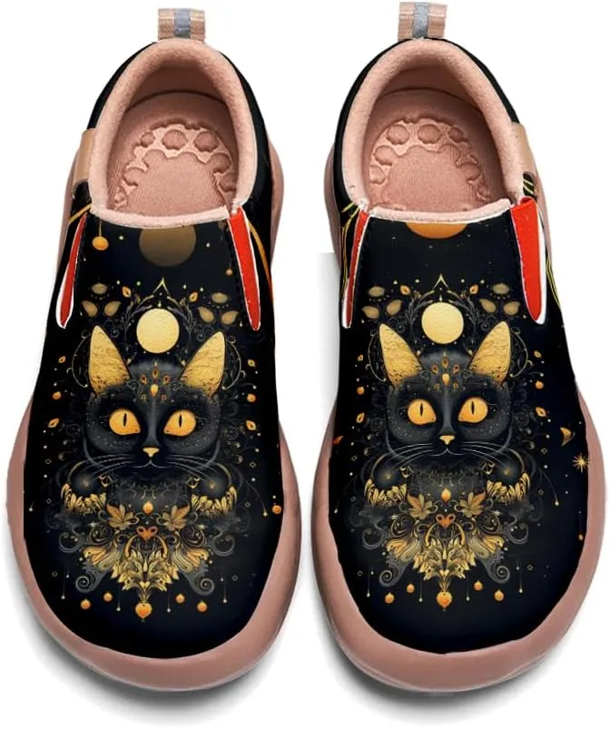 Kid's Light Slip-on Loafer Boy Girl Walking Shoes Halloween Theme Painted Art Sneakers